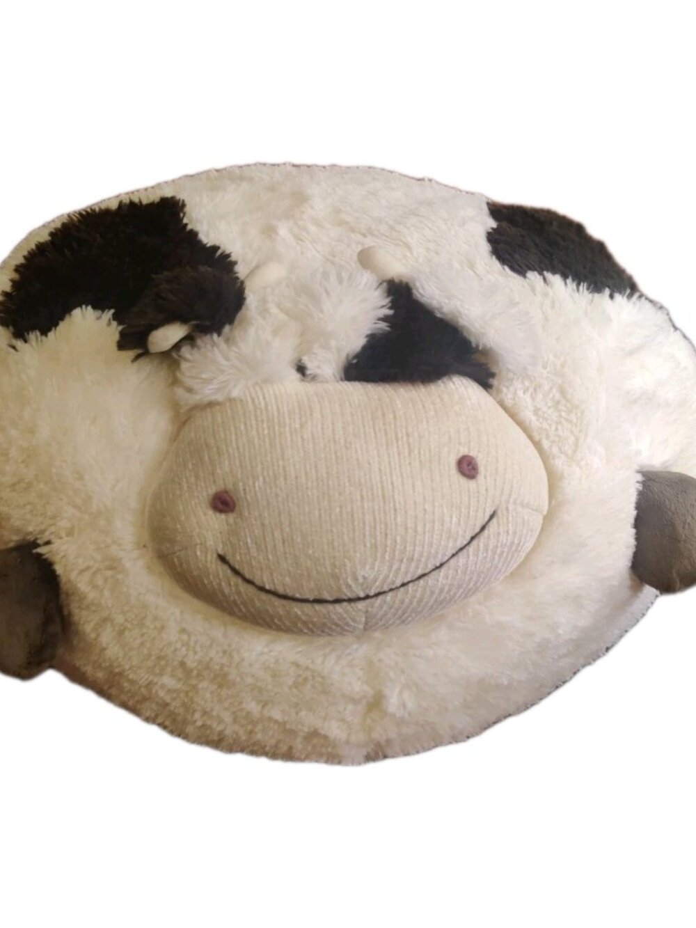 Large American Mills Cow Bull Plush Round Pillow Stuffed Animal